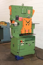 5" x 5" x 3/8" Peddinghaus #Peddiworker-1, hydraulic ironworker, 100 ton, 10" throat, 1-5/8" stroke, 16" flat - Image 2