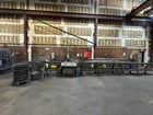 18" x 22" Marvel #8-Mark-II, vertical tilt frame band saw, roller conveyor in & out, coolant pump - Image 4