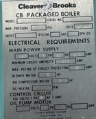250 HP Cleaver-Brooks #CB-200-250, steam boiler, updated ctrl, 150 psi, 1994 - Image 5