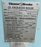 150 HP Cleaver-Brooks #CB-200-250, steam boiler, 750 sq.ft., 1992 - Image 2