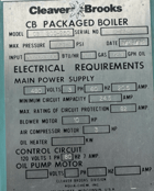 250 HP Cleaver-Brooks #CB-200-250, steam boiler, updated ctrl, 150 psi, 1994 - Image 2