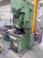 55 Ton, Aida #PCc-5(1), single crank gap frame press, 3.55" stroke, 8.9" Shut Height, 5 HP, 90 SPM - Image 1