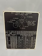 Gleason #2A, straight bevel Coniflex gear generator, change gears, cutter adapters, coolant pump, 1956 - Image 9