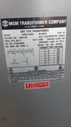 30 KVA 240 Primary, 208Y/120 Secondary MGM, dry type transformer - Image 3