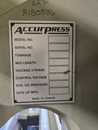 250 Ton, Accurpress #725012, Hydraulic Press Brake, 12' overall, excellent, 2010 - Image 8