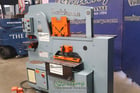6" x 6" x 1/2" Scotchman #12012-24M, ironworker, 120 ton, 12" throat, 5 HP, electric foot pedal, angle shear - Image 2