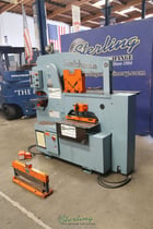6" x 6" x 1/2" Scotchman #12012-24M, ironworker, 120 ton, 12" throat, 5 HP, electric foot pedal, angle shear - Image 7