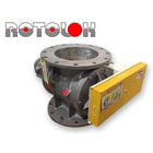 12" Rotolok #RVCSSS2BYOSA, 304 Stainless Steel round body rotary airlock valve, 8-vane, 1 HP, 208-230/460 V. - Image 1