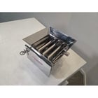 Stainless Steel rare earth bar grate drawer magnet, 8" squaring inlet x 6.5" discharge, 7 magnets, 2 rows - Image 2