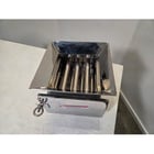 Stainless Steel rare earth bar grate drawer magnet, 8" squaring inlet x 6.5" discharge, 7 magnets, 2 rows - Image 3