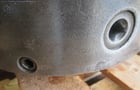 12" Buck #5127, 6-jaw adjust tru lathe chuck, D1-6 back plate & chuck key - Image 7