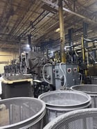 6 cu.ft. Cardinal #600, tumble blast finishing machine, 600 lb. batch capacity, 17.5 HP blast wheel, 460 V. - Image 4