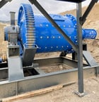 5' x 7' Allis-Chalmers, Ball Mill, 100 HP, 1.5m x 2m, skidded, wet or dry, Rebuilt - Image 1