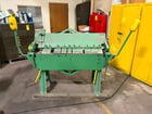 14 gauge x 4' Chicago, Dreis & Krump #W31, manual box & pan press brake, 10 adjustable fingers - Image 1