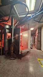 Nordson #EXCEL-2000 Bare spray booths, 10800 cfm, w/ 4x7 part window (2 available) - Image 2