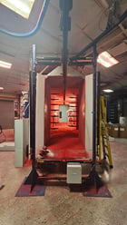 Nordson #EXCEL-2000 Bare spray booths, 10800 cfm, w/ 4x7 part window (2 available) - Image 4