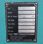 30 Ton, TOX #PG-30, C-frame hydraulic press, 2.7" stroke, 23.4" x 17.5" bed, 145 PSI max air, 2002 - Image 2