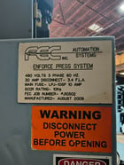 FEC Automation #enFORCE-DPT-202R5025PGB-06A, Digital Servo Press System, 480 V., 3-PH, RM5, w/ tooling, 2009 - Image 5