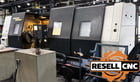 Daewoo Doosan #Puma-800-L, CNC Lathe, 35.4" swing, 3-jaw 27" air chuck, 12.6" bar, 2008 (2 available) - Image 1