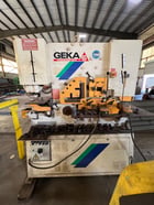 6" x 6" x 1/2" Geka #110SD, Ironworker, 120 Ton, 16" x40" table, 24" throat, 24" blade - Image 1