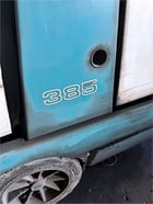 Tennant #385, gas power sweeper, 60" sweep path w/ side broom, 14 cu.ft. hopper, LP propane, vacuum filtration - Image 6