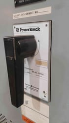 1600 Amp, General Electric #AV-Line, Switchboard, 480 Volts, 3PH, 4W, 10 Breaker, Power Break Dist & Main - Image 8