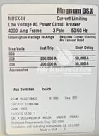 4000 Amps, Cutler-Hammer, Magnum DSX, MDSX4N3WEA, LSI DIG520, aux sw, new in box - Image 3