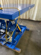 3000 lb. Vestil #EHLT-487203043, hydraulic scisor lift table, 48" x 72" table, 36" lift height, 3/4 HP, 2023 - Image 7
