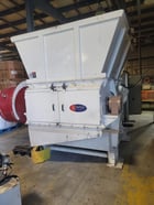 Vecoplan #RG62/125-SPK-FF, single shaft shredder, 62" opening, 125 HP, hydraulic ram feed, rebuilt drive, 2004 - Image 1