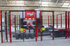 67 Ton, Amada #EG-6013, CNC robotic press brake bending cell, 4.5' overall, 53.1" between housing, 6" stroke - Image 1