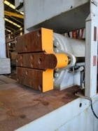 625 Ton, Pacific #625RD, hydraulic straightening press, 18" stroke, 28" x 28" pressing platen, 34" x 120" - Image 3
