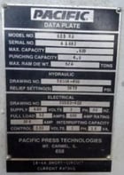 625 Ton, Pacific #625RD, hydraulic straightening press, 18" stroke, 28" x 28" pressing platen, 34" x 120" - Image 9