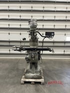Bridgeport Step Pulley Vertical Knee Mill, 9" x 42" Table, 1 HP, R8, Powerfeed, 2-Axis digital read out, 4" - Image 1