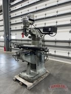 Bridgeport Step Pulley Vertical Knee Mill, 9" x 42" Table, 1 HP, R8, Powerfeed, 2-Axis digital read out, 4" - Image 2