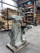 Bridgeport Step Pulley Vertical Knee Mill, 9" x 42" Table, 1 HP, R8, Powerfeed, 2-Axis digital read out, 4" - Image 4