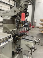 Bridgeport Step Pulley Vertical Knee Mill, 9" x 42" Table, 1 HP, R8, Powerfeed, 2-Axis digital read out, 4" - Image 6