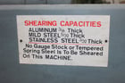 3/16" x 6' Lodge & Shipley #0306-AB, Power Shear, 60 SPM, 5 HP, 18" throat, 36" Back Gauge, autolube, air - Image 9