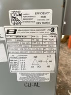 75 KVA 208 Delta Primary, 480Y/277 Secondary, Beaver #BA75B-P/Z/B, Dry Type Isolation Transformer, 3 Phase - Image 5
