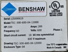 300 HP Benshaw #TEC-300-600-04-13000, MX Solid State Starter, 600 Volts, 60 Hz. (2 available) - Image 5