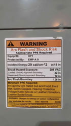 1200 Amp. General Electric, AV-Line, Switchboard Panelboard, 208 Volts, 3 Phase, with 5 3-Pole Breakers - Image 3