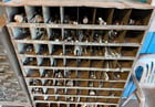 Industrial Bolt Bin & Parts Storage System, (3) steel bolt bin racks, (3) buckets of assorted - Image 2