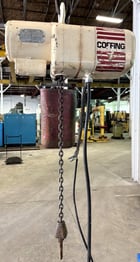 .2 Ton, Coffing #JF-1/4, electric chain hoist, 18' lift, 32 FPM, 1/2 HP, 115/230 V., 1 Ph., pendant - Image 1