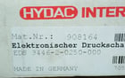 Hydac #908164, EDS400 Pressure Switch, Never Used (6 available) - Image 7