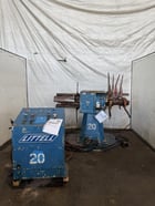 6000 lb. Littell #60-12, double end hydraulic uncoiler, 12" width, 60" outside dimensions, 16"-20" ID, 1974 - Image 2