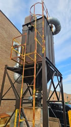 8000 cfm Spec-Air #RAVO-13, Outside Dust Collector, 25 HP, spark detection, magnetic motor starter, bag house - Image 1
