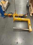 1 Ton, Gorbel, free stand bridge crane, 84" inder hook, pendant hoist Control, 7 FPM, 2011 - Image 4