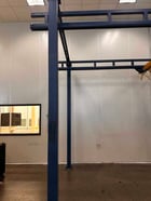 1 Ton, Gorbel, free stand bridge crane, 84" inder hook, pendant hoist Control, 7 FPM, 2011 - Image 7