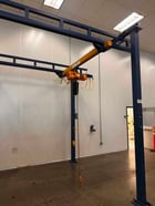 1 Ton, Gorbel, free stand bridge crane, 84" inder hook, pendant hoist Control, 7 FPM, 2011 - Image 8