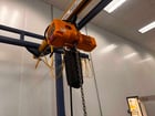 1 Ton, Gorbel, free stand bridge crane, 84" inder hook, pendant hoist Control, 7 FPM, 2011 - Image 9