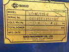 4-1/2" Soco #EF-AC/115-U, tube end chamfering machine, I/O chamfering, pneumatic vise - Image 3